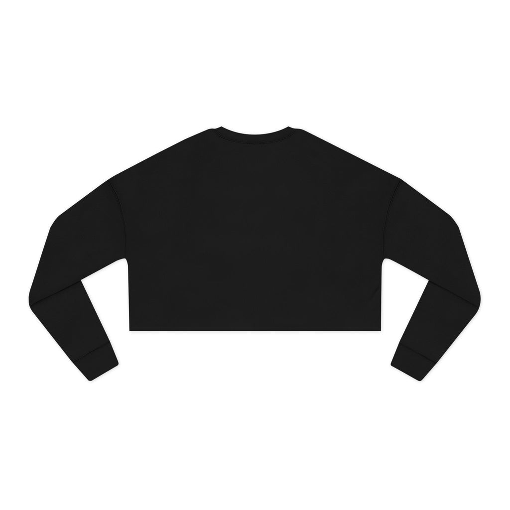 Women's Cropped Sweatshirt — Minimal Gold Infinity Logo, Casual Everyday Crop