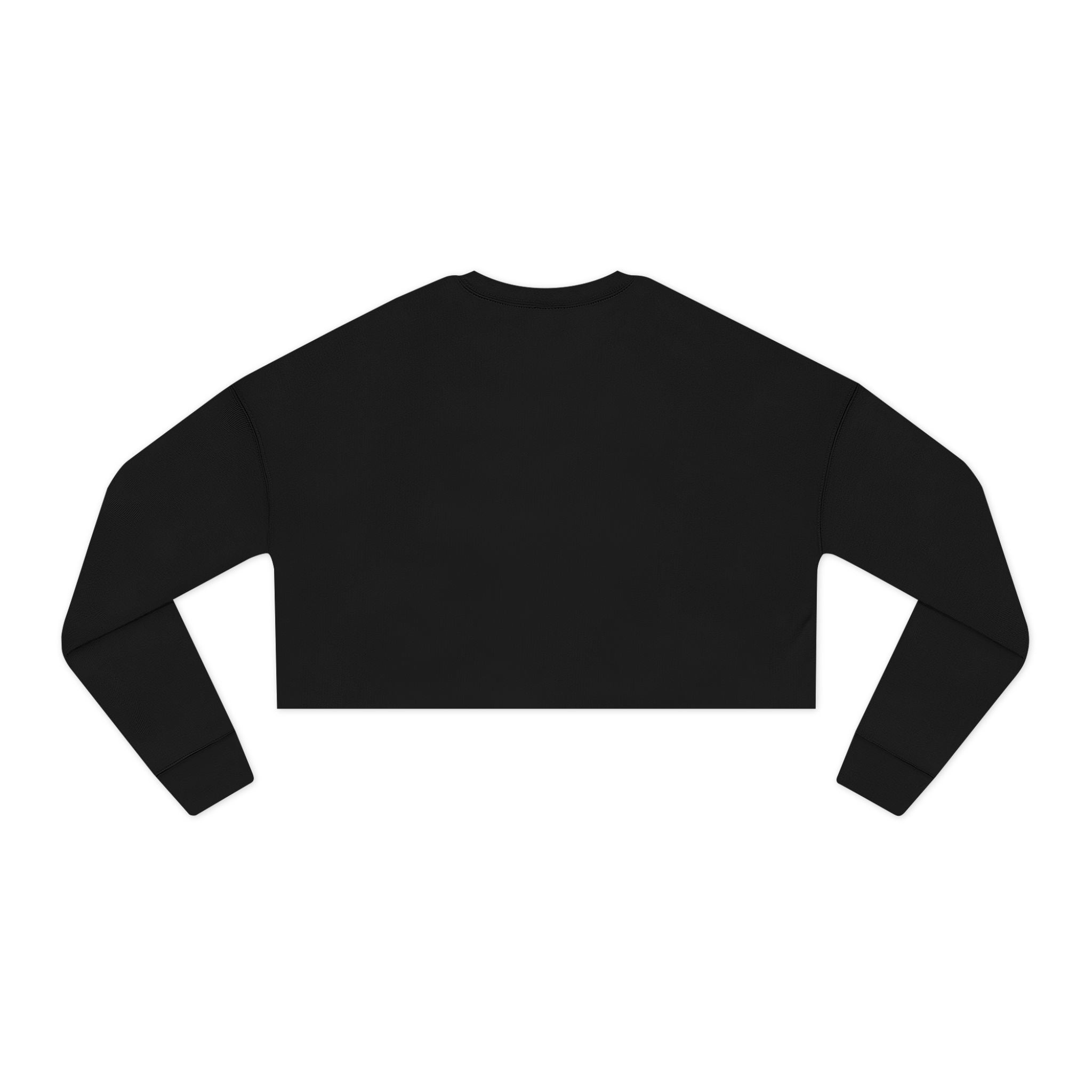 Women's Cropped Sweatshirt — Minimal Gold Infinity Logo, Casual Everyday Crop