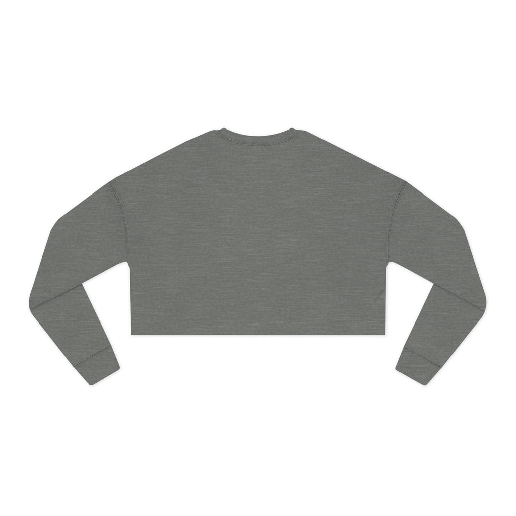 Women's Cropped Sweatshirt — Minimal Gold Infinity Logo, Casual Everyday Crop
