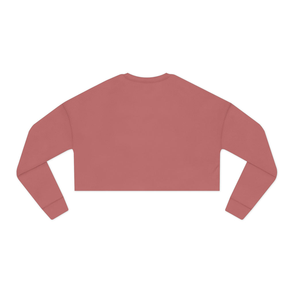 Women's Cropped Sweatshirt — Minimal Gold Infinity Logo, Casual Everyday Crop