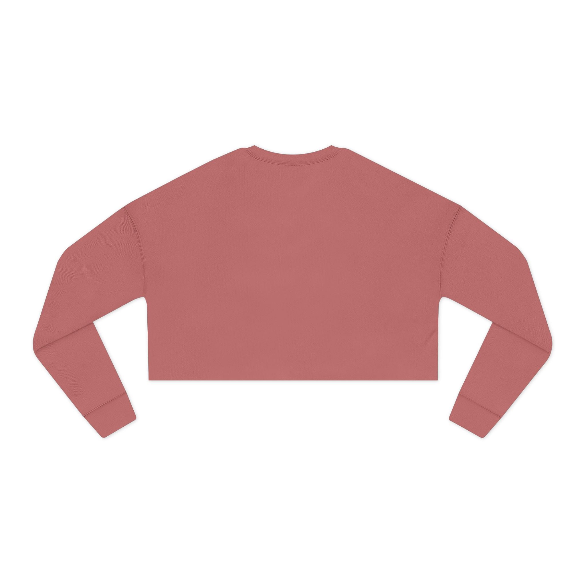 Women's Cropped Sweatshirt — Minimal Gold Infinity Logo, Casual Everyday Crop