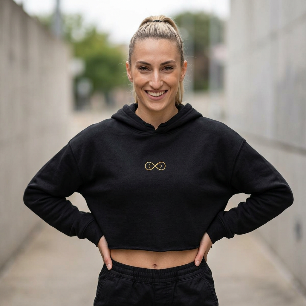 The Flowma Crop Hoodie